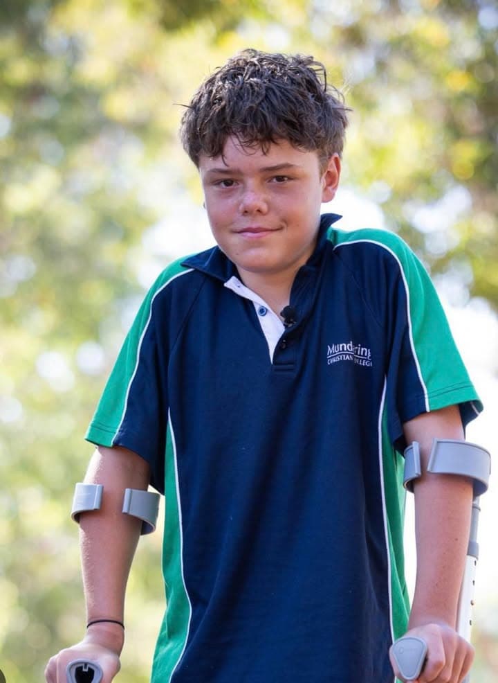 When you think you cant keep going Austin Appelbee is 13 years old.