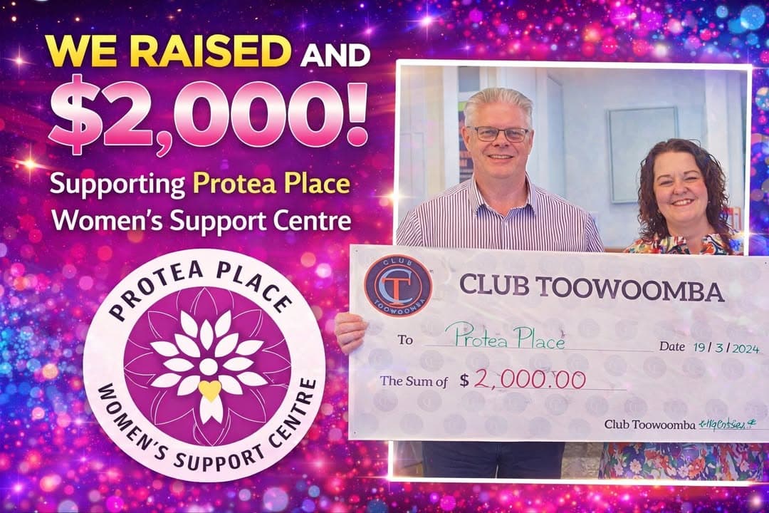 A heartfelt THANK YOU to Club Toowoomba, members and guests for choosing Protea...